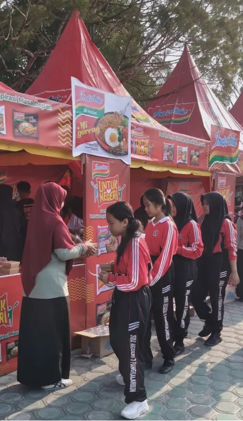 Indomie Jadi Sahabat Baru Siswa SMAN 3 Pangkalan Bun, Mulai dari Sarapan hingga Kantin