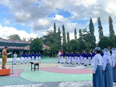 Pelantikan Pengurus Paskibra SMAN 3 Pangkalan Bun 2025-2026