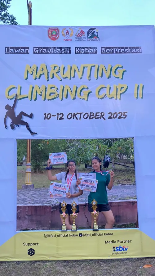 Siswa SMAN 3 Pangkalan Bun Sabet 4 Juara Marunting Climbing Cup II 2025