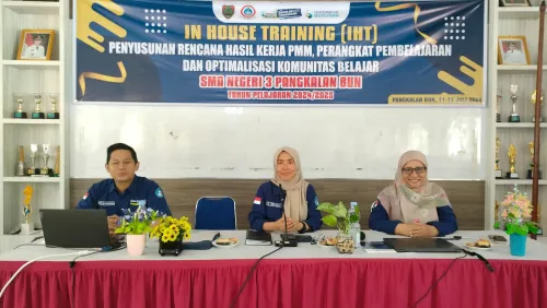 In House Training (IHT) Penyusunan Rencana Hasil Kerja PMM, Perangkat Pembelajaran, dan Optimalisasi Komunitas Belajar SMAN 3 Pangkalan Bun