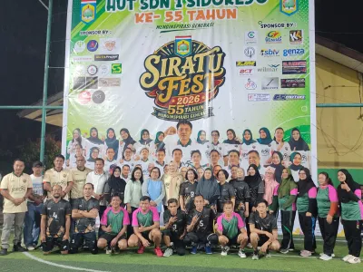 Seru dan Penuh Sportivitas, Tim Voli Guru SMAN 3 Pangkalan Bun Warnai Siratufest 2026